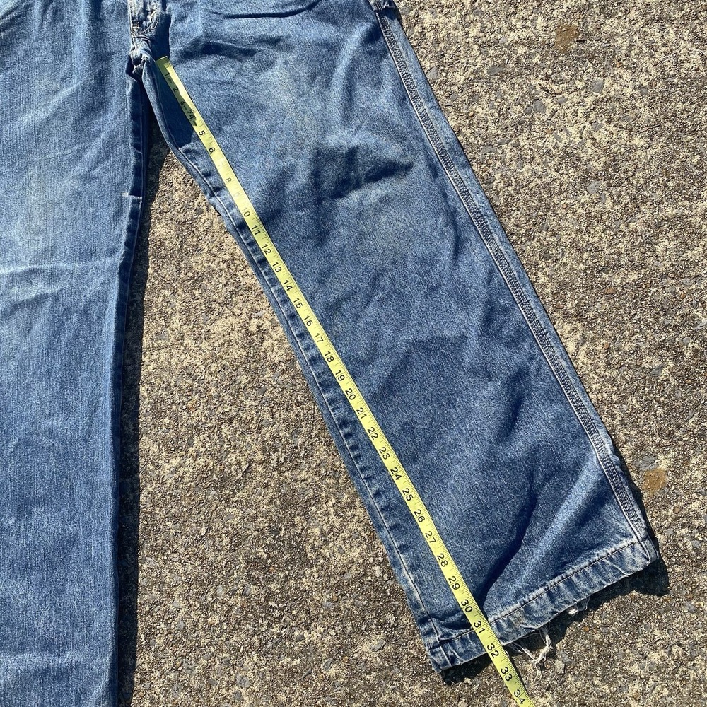 VTG Levi Strauss Signature Carpenter Jean 36x32 Wide Leg 90s Y2K Baggy VGC - Picture 10 of 14